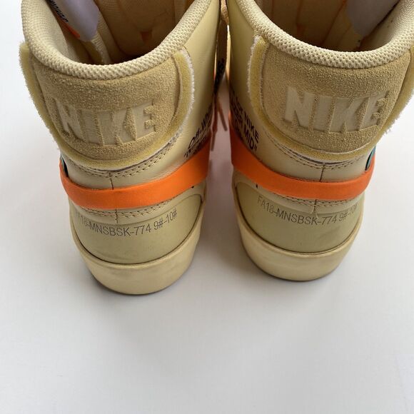 Size 10 - Nike Blazer Mid x OFF-WHITE All Hallows Eve 2018 AA3832-700 - Picture 4 of 6